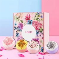 Paket 4PCS Bunga Kering Organik Mewah Buatan Tangan, Melembapkan, Menenangkan, Menyenangkan, Aroma & Warna Dapat Disesuaikan, Laris Manis