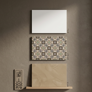 Geometric Triangle Digital Ceramic <b>Wall</b> Tiles 300x450mm Glossy Glazed Vibrant Design for Modern Interiors - Product Image 3