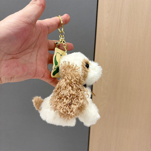 Llavero de Peluche Suave con Forma de Cachorro de <span class=keywords><strong>Cocker</strong></span> <span class=keywords><strong>Spaniel</strong></span>, Creativo y Popular en Internet, Adorno para Bolsos, Venta al por Mayor - Product Image 3