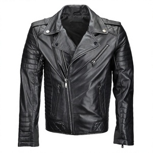 Chaqueta de cuero protectora de verano para motocicleta y carreras de autos, estilo Brando, chaqueta de cuero para moto, chaqueta de seguridad - Product Image 2