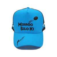 Gorras deportivas con sello bordado 3D de alta calidad, rayas laterales, 5 paneles, Unisex, perfil alto, gorras de camionero en blanco, venta al por mayor