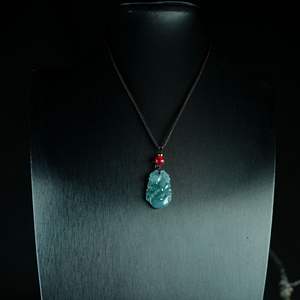 Ciondoli Etnici Unisex in Giada Naturale di Grado A con i Dodici Segni Zodiacali Cinesi, Vendita Diretta dalla Fabbrica, Ciondolo Animale Portafortuna, Colore Verde - Product Image 4