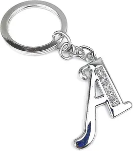 Custom souvenir charms letter m n a j k o zinc alloy metal keyring keychain