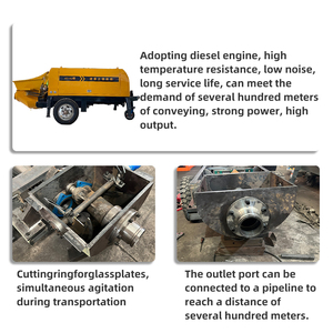 12m3/H-55m3/h động cơ diesel bê tông dòng bơm Trailer gắn BƠM BÊ TÔNG để bán - Product Image 4