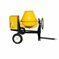 Bétonnière automatique compacte 350L pour 1 sac de ciment, portable, électrique, à essence ou diesel