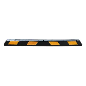Wesure Safety AU Standard Heavy-Duty 1650mm Bloques de estacionamiento de goma Tapón de rueda Curbs Negro + Amarillo para estacionamiento de automóviles - Product Image 2