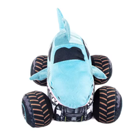 Peluche Monster Truck Grande Taille, Rembourrée en Coton PP, Véhicule Big Foot Mignon, Cadeau pour Garçon, Jouet Éducatif, Décoration de Chambre