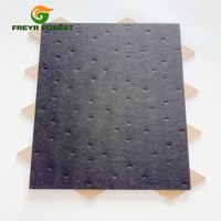 Panneaux acoustiques modernes DIY en fibre de polyester, panneaux muraux basiques en bois avec films PVC pour la décoration des murs et plafonds intérieurs