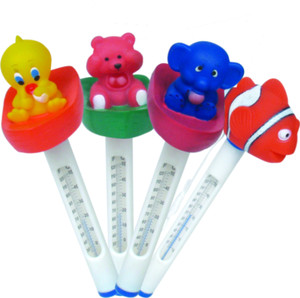 Thermomètre de <span class=keywords><strong>piscine</strong></span> flottant Cleanwell Baby Duck Bear Elephant Nimo Thermomètre facile à lire sur le thème des animaux - Product Image 1