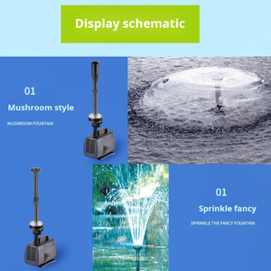 Pompa sommergibile in plastica moderna 100W per acquario e paesaggio a forma di rettangolo con luci colorate pompa di circolazione - Product Image 6