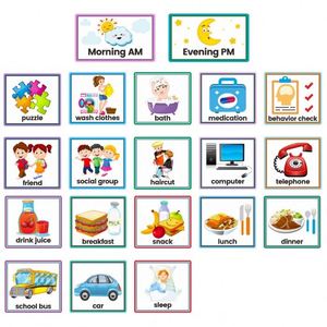 Horario Visual para Niños, Horario Diario de Trabajo, Calendario Visual para Niños - Product Image 2