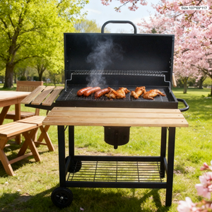 Barbecue portable, grille de barbecue, zone de barbecue et <span class=keywords><strong>piscine</strong></span>, barbecue au bois, fumoir plus léger, remorque, barbecue Kamado, barbecue au charbon de bois en plein air - Product Image 5