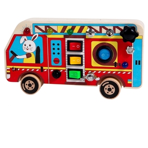 Kit Electrónico de Bricolaje de Camión de Bomberos OKYN-G6607, Kit de Madera para Ensamblar a Mano - Product Image 3