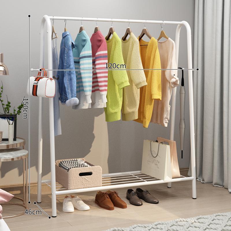 120 cm - Blanco [Gancho para ropa de malla única]