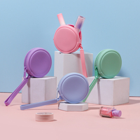 Petite trousse de maquillage personnalisée en silicone imperméable réutilisable pour le rangement des rouges à lèvres