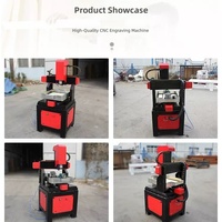 Machine de gravure et de fraisage CNC 4040 pour la sculpture sur jade et marbre avec dispositif rotatif