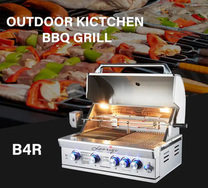 Hiện đại thương mại di động ngoài trời nhà bếp với gas BBQ nướng tủ lạnh được xây dựng trong đảo cho thịt nướng - Product Image 2