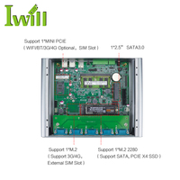 Mini PC Industrial Sin Ventilador IBOX-706 Plus de 6.ª Generación con Intel Core i3/i5/i7, 2 Puertos LAN, RS485 y GPIO, de 9V a 36V CC
