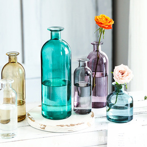 Venta al por Mayor de Floreros de Vidrio, Mini Floreros Vintage, Centro de Mesa para Recepción de Bodas, Decoración Rústica para el Hogar, Botellas Decorativas de Vidrio - Product Image 6