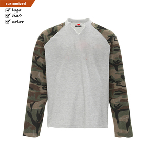 <span class=keywords><strong>T</strong></span>-<span class=keywords><strong>shirt</strong></span> vintage à coupe ample en tricot gaufré thermique personnalisé, streetwear, <span class=keywords><strong>camouflage</strong></span>, tee-<span class=keywords><strong>shirt</strong></span> à manches longues, surdimensionné, délavé à l'acide, pour <span class=keywords><strong>homme</strong></span> - Product Image 1
