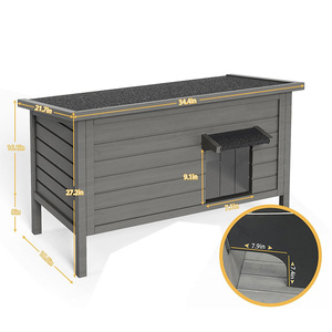 Wholesale Eco-Friendly Catio Outdoor House Weatherproof Fir Wood Roof <b>Enclosure</b> - Product Image 6