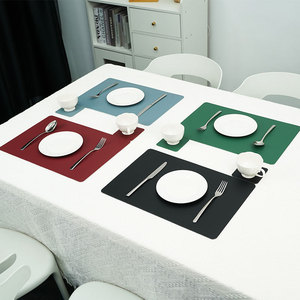 Wholesale Leather Table Placemat Waterproof Oilproof Heat Resistant Dining Mat for Home Hotel Western Restaurant YC-0024 Waterpr - Product Image 4