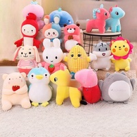 Boneka Hewan Plush 8 Inch Grosir, Aneka Ragam, Lucu, Lembut, Mainan Hadiah untuk Mesin Cakar