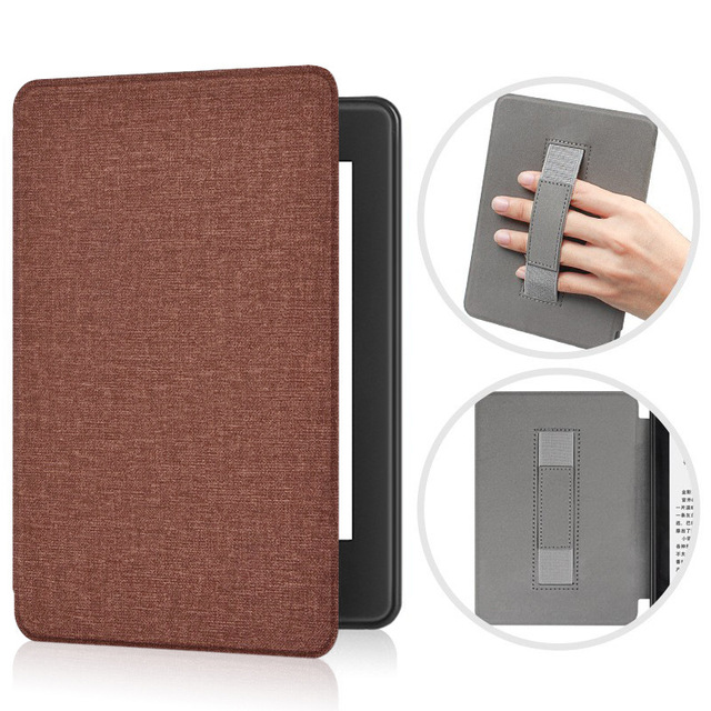 Case for 7" Kindle Paperwhite with Hand Strap - Ultra Slim PU Leather Smart Cover with Auto Sleep and Wake for Kindle Paperwhite