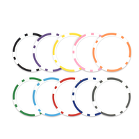 Jetons de poker ronds de jeu d'hasard YH OEM Monte Carlo, jeu de jetons de roulette vierges, matériau en argile, taille 40 mm, ensemble combiné en vente
