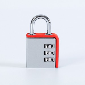 Combination Pad <b>Lock</b> Zinc Alloy Rectangular 4.7mm Shackle Backpack <b>Suitcase</b> Locker Door Cabinet Toolbox Use - Product Image 2