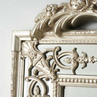 Grand miroir de sol large et luxueux en or, décoration, cadre en bois, décoration intérieure, grand miroir sur pied pour salon, miroir de corps entier