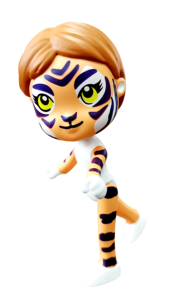 Tigre llavero PVC plástico bosque Animal mochila Clip personaje de dibujos animados regalo coleccionable - Product Image 2