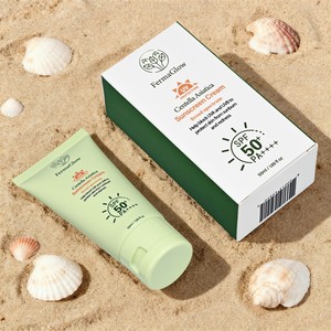 Protector <span class=keywords><strong>Solar</strong></span> de Amplio Espectro SPF 50+ PA++++ con Centella Asiática, para <span class=keywords><strong>Piel</strong></span> Sensible, Calmante, Protección UVA/UVB, para Rostro y Cuerpo, Marca Privada - Product Image 2
