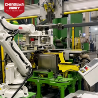 Ligne de manutention robotisée efficace, robot industriel pour le chargement et le déchargement des lignes de soudage de réservoirs internes