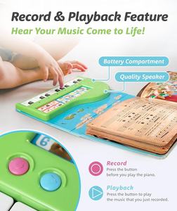 Livre <span class=keywords><strong>de</strong></span> piano interactif pour enfants |   Livre <span class=keywords><strong>de</strong></span> <span class=keywords><strong>musique</strong></span> éducatif avec 10 comptes-rendus et 6 sons d'<span class=keywords><strong>instruments</strong></span> - Product Image 5