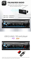 Estéreo para Auto, Reproductor MP3/WMA, Receptor de Radio para Auto con Entrada Auxiliar Frontal, Salidas RCA de Preamplificador y Control Remoto