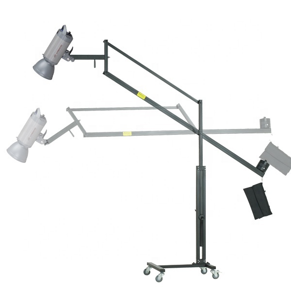 Photographic Equipment Heavy Duty C Type Magic Studio Light Stand With Boom Arm Photo Studio Fluorescent Light Stand
