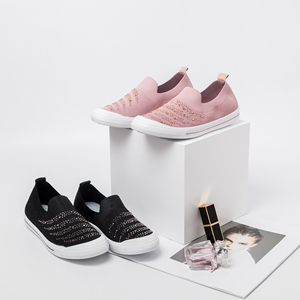 Moda Malha Senhoras Sapatos Brancos Skid-proof <span class=keywords><strong>Running</strong></span> <span class=keywords><strong>Shoes</strong></span> para mulheres - Product Image 2