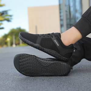 נעלי HEVA שחורות ספורטיביות, ללא הפרש גובה, לאימון, קלות משקל, נושמות, נגד החלקה, נוחות, מינימליסטיות, לאימון בסגנון רגליים יחפות - Product Image 4