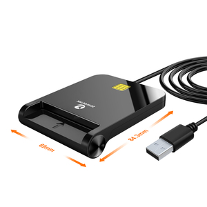 Zoweetek EMV <span class=keywords><strong>cac</strong></span> ID IC Sis thông minh đầu đọc thẻ Nhà Văn ISO 7816 USB chip không có trình điều khiển cần thiết cho tín dụng ngân hàng & ATM thanh toán - Product Image 6