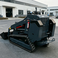 Mini-chargeuse compacte sur chenilles avec moteur Kubota, système hydraulique homologué EPA pour l'aménagement paysager, petite chargeuse sur chenilles électrique