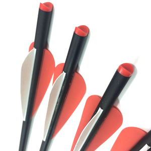 Pernos de ballesta negra de fibra de vidrio, para caza y Tiro, 16 /17/18/ 20 / 22 pulgadas, ID 7,6mm, od8,8 mm - Product Image 6