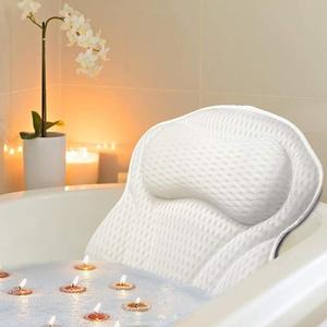 Wholesale 4D Butterfly Shape Air Mesh Bath Tub Pillow Anti Slip Spa Bathtub Bath Pillow