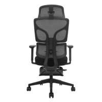 Fauteuil de bureau ergonomique inclinable en maille pour le travail, chaise de direction pivotante avec repose-pieds, idéal pour le gaming - Nouveauté en gros