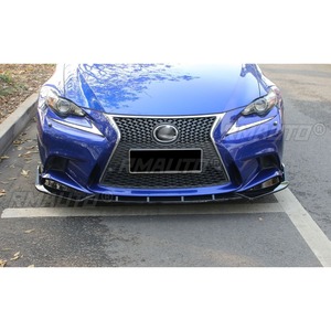 For Lexus IS 2015-2016 Car Front Bumper <b>Lip</b> <b>Splitter</b> Diffuser Body Kit Gloss Black Bumper Protector Modification Part - Product Image 4