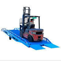 Plate-forme de chargement et de déchargement de conteneurs Rack d'entreposage et de logistique Rampe de chariot élévateur Charge de charge 10 tonnes 8 tonnes sur l'essieu