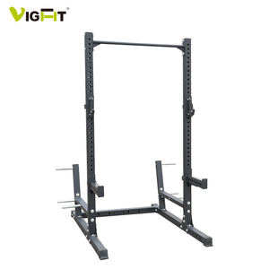 VIGFIT Station de musculation professionnelle en acier de 3 mm d'épaisseur, support de squat et demi-rack de musculation pour centre de fitness - Product Image 5
