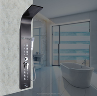 Colonne de cabine à fond et écran tactile, panneau de douche à vapeur numérique, contrôle de la température, livraison gratuite
