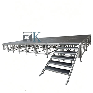 Aluminum Outdoor Event Stage Riser Platform Stand Truss Display Stage Good Quality - Product Image 1