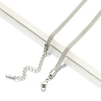 Offre Spéciale nouvelle mode 4mm haute poli bijoux rond maille chaîne en acier inoxydable hommes femmes maille chaîne collier